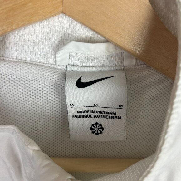 Memphis‎ Tigers Nike Windbreaker Jacket Size Medium White Black Full Zip Warm Up - Picture 4 of 5